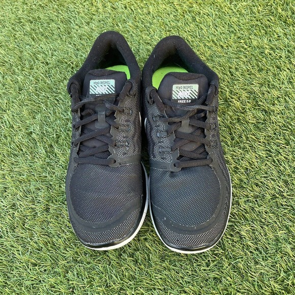 Nike FREE 5.0 Black/White/Dark Grey 806575-001 Women’s Running Shoes Size 8 - Picture 5 of 10